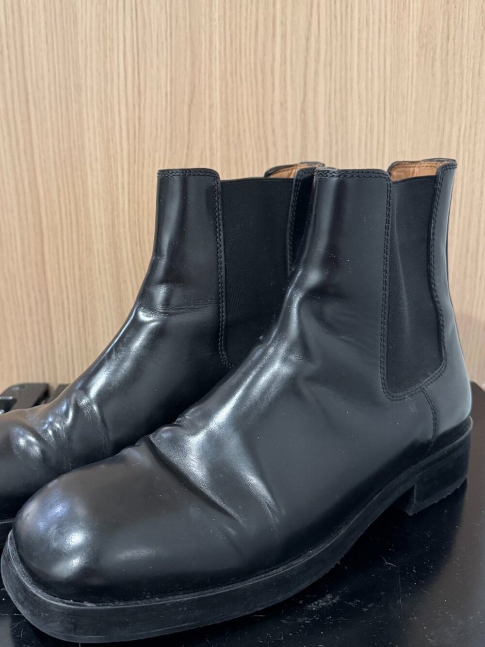 Sandro Paris Men's Leather Chelsea Boot – EU 43 / US ~10 – Black